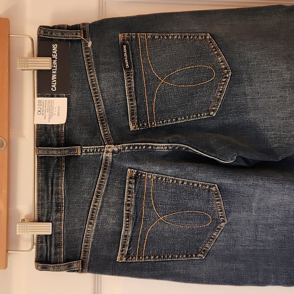 Calvin Klein Mid Rise Straight Jeans - Picture 3 of 3